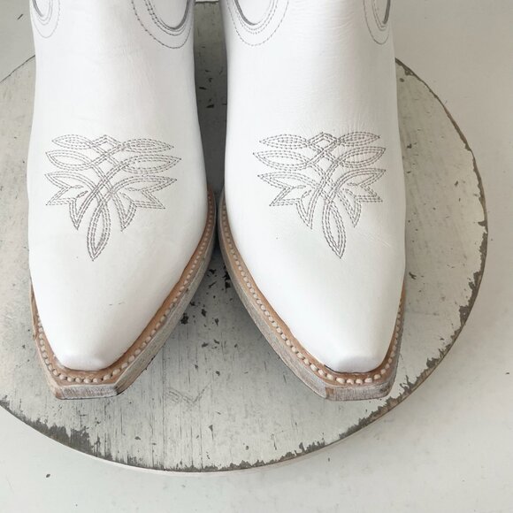 Lane MEGAN MORONEY Smokeshow Cowboy Boots Womens 9.5 White Western Cowgirl Tall - Picture 13 of 16